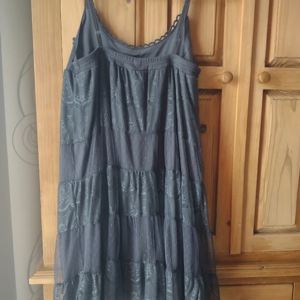 Xhiliration, X-Small, Gray mini party dress - Picture 5 of 7